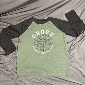 🔴 3/$10 Baby Yoda Grogu Toddler Long Sleeve Tee